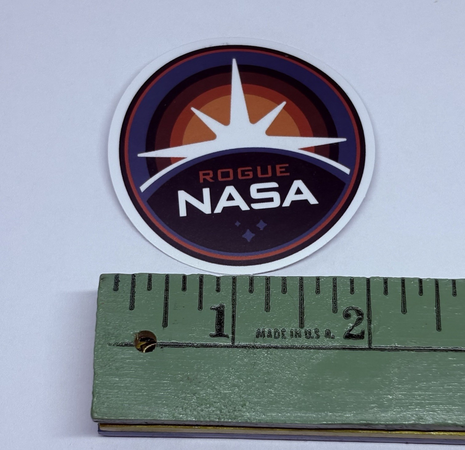 Rogue NASA Logo Novelty Sticker Vinyl Decal Moon Space Art Journal Decor Tc9