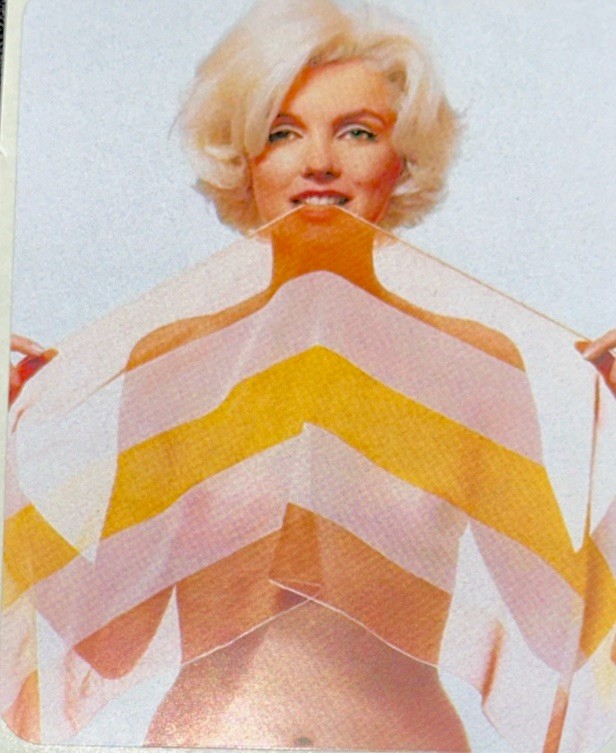 MARILYN MONROE STICKER✨💋✨❤️‍🔥✨💋✨3 3/8” x 2 5/8”✨VINTAGE✨SEXY✨HOT🔥SCARF✨💛💫