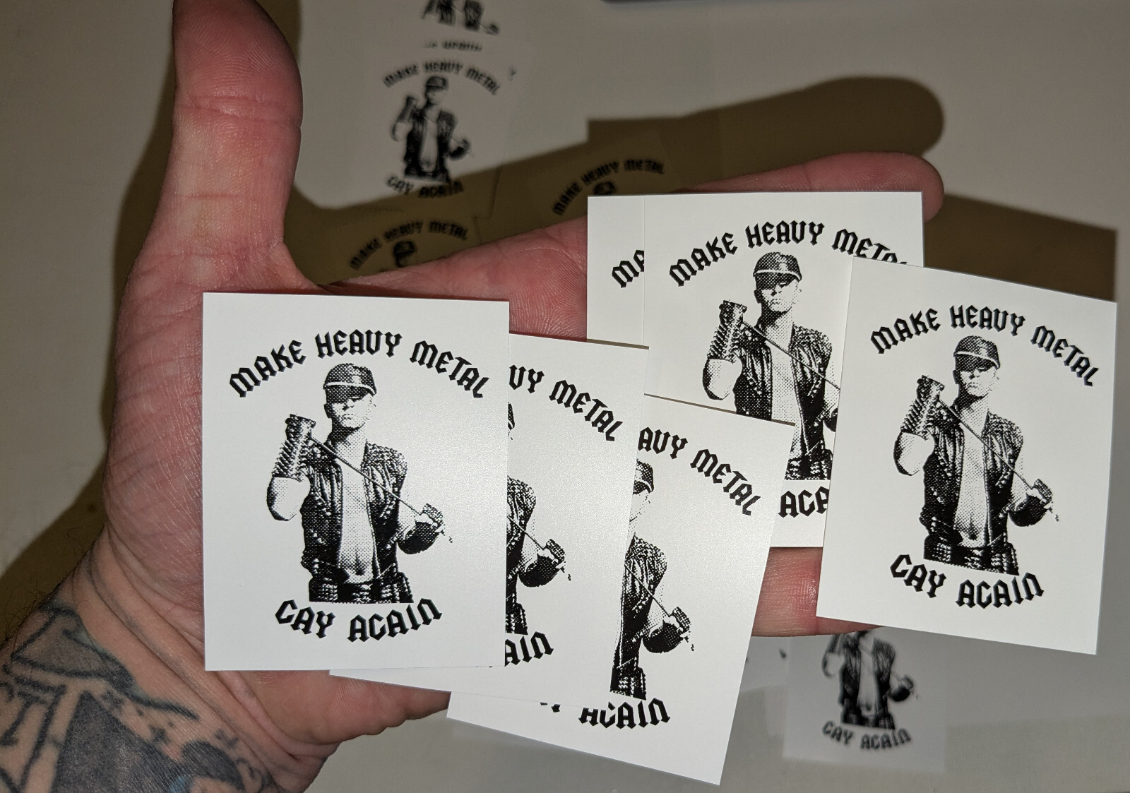 Make Heavy Metal Gay Again – Vinyl decal sticker LGBTQ Judas Priest Pride