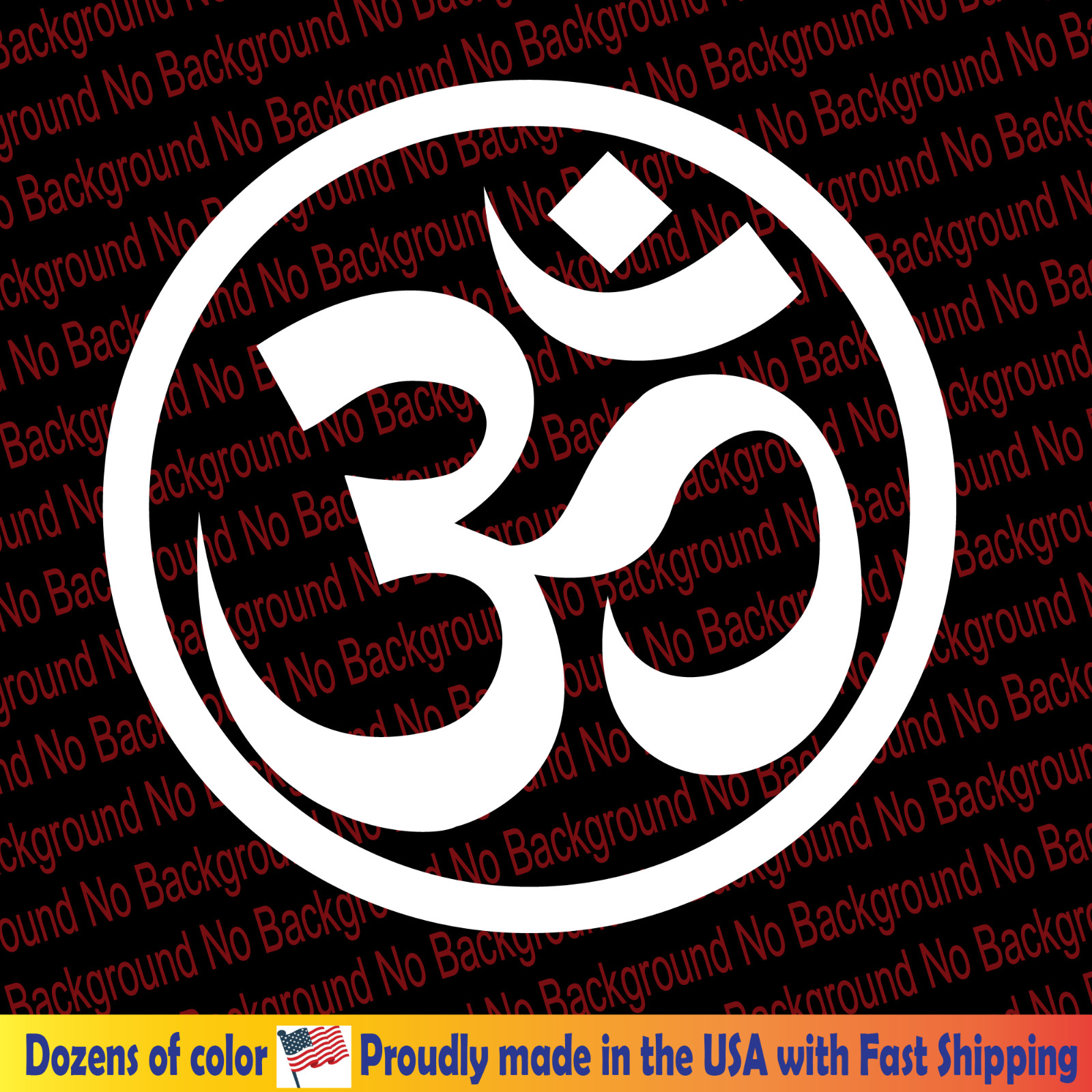 Om Symbol Decal Die Cut Sticker Hinduism Buddhism Buddha Essence Universe FY175
