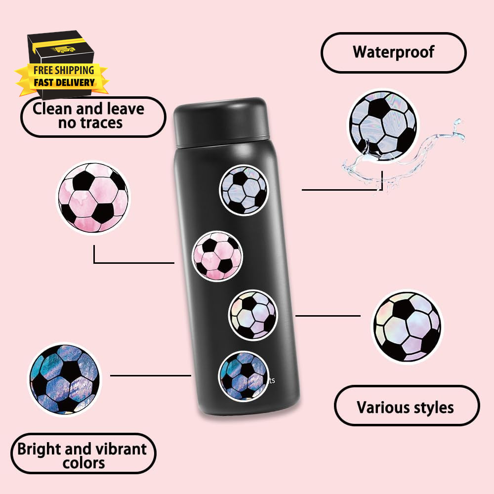 150 PCS World Cup Football Soccer Stickers Soccer Sports Stickers Vinyl Waterpro