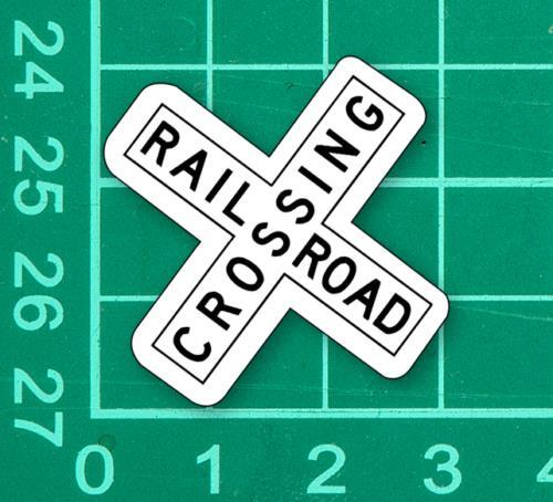 Railroad Train Crossing Sign Sticker Decal country subway