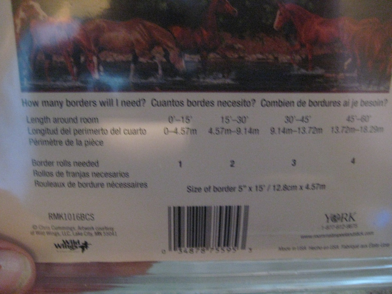 Horse Wall Decor Room Mates Kids Equestrian Decals Peel Stick BORDER
