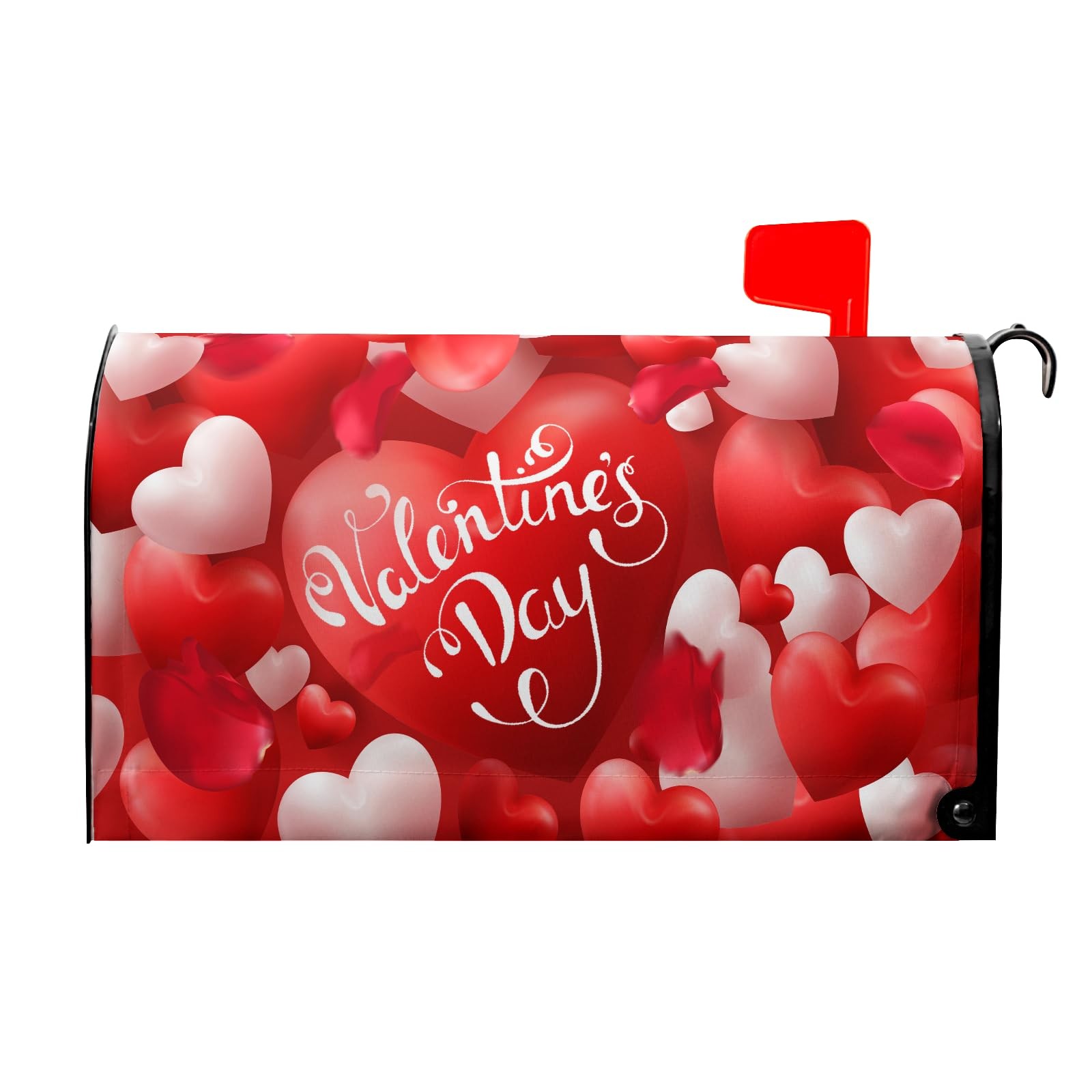 Anyako Valentine's Day Mailbox Covers Magnetic Standard 21×18 inch, Red Heart