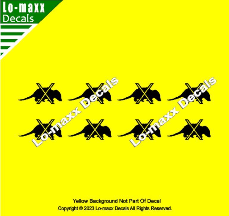 Opossum Kill Markings Tally Car Truck SUV Premium Quality Die Cut Vinyl Decal