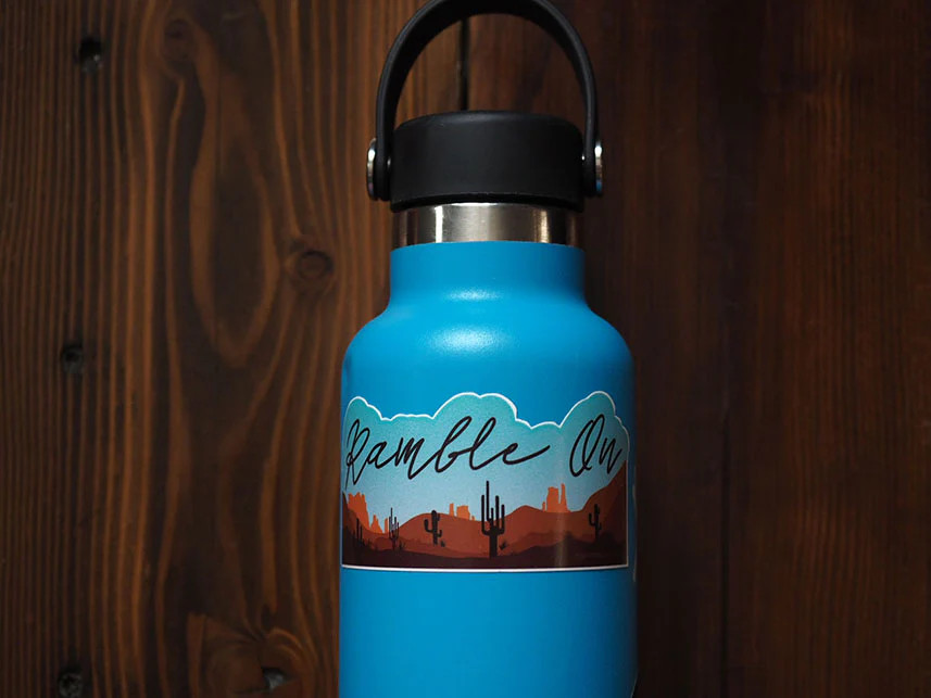 Ramble On Lyrics Nature Sticker