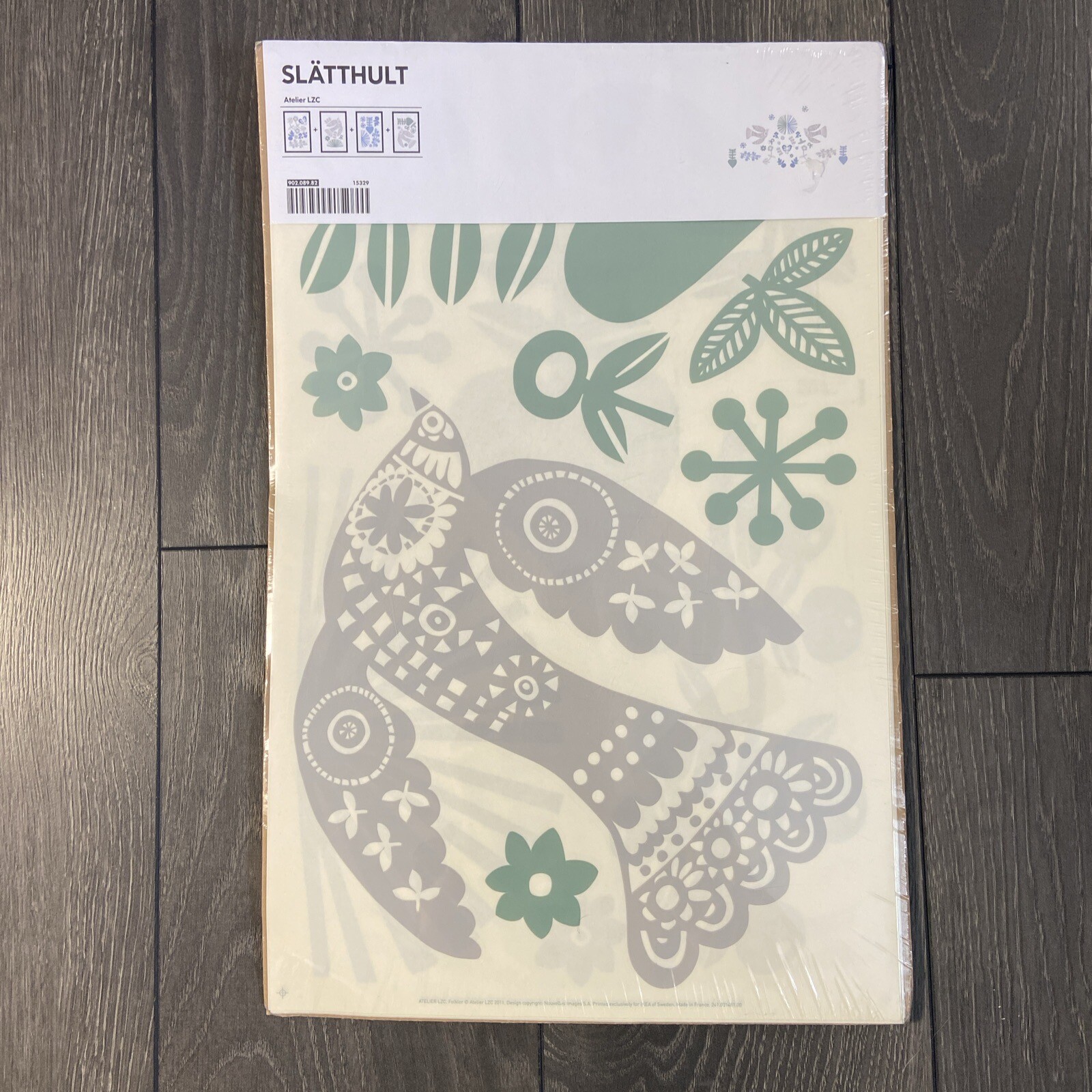 IKEA Slatthult 15329 Scandinavian Wall Stickers 2011 Birds Hearts Grouping