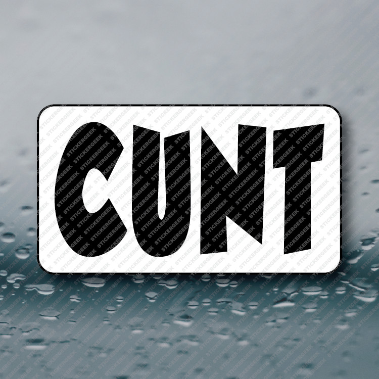 C*NT 25-250pcs bulk sticker pack funny prank gag joke sticker