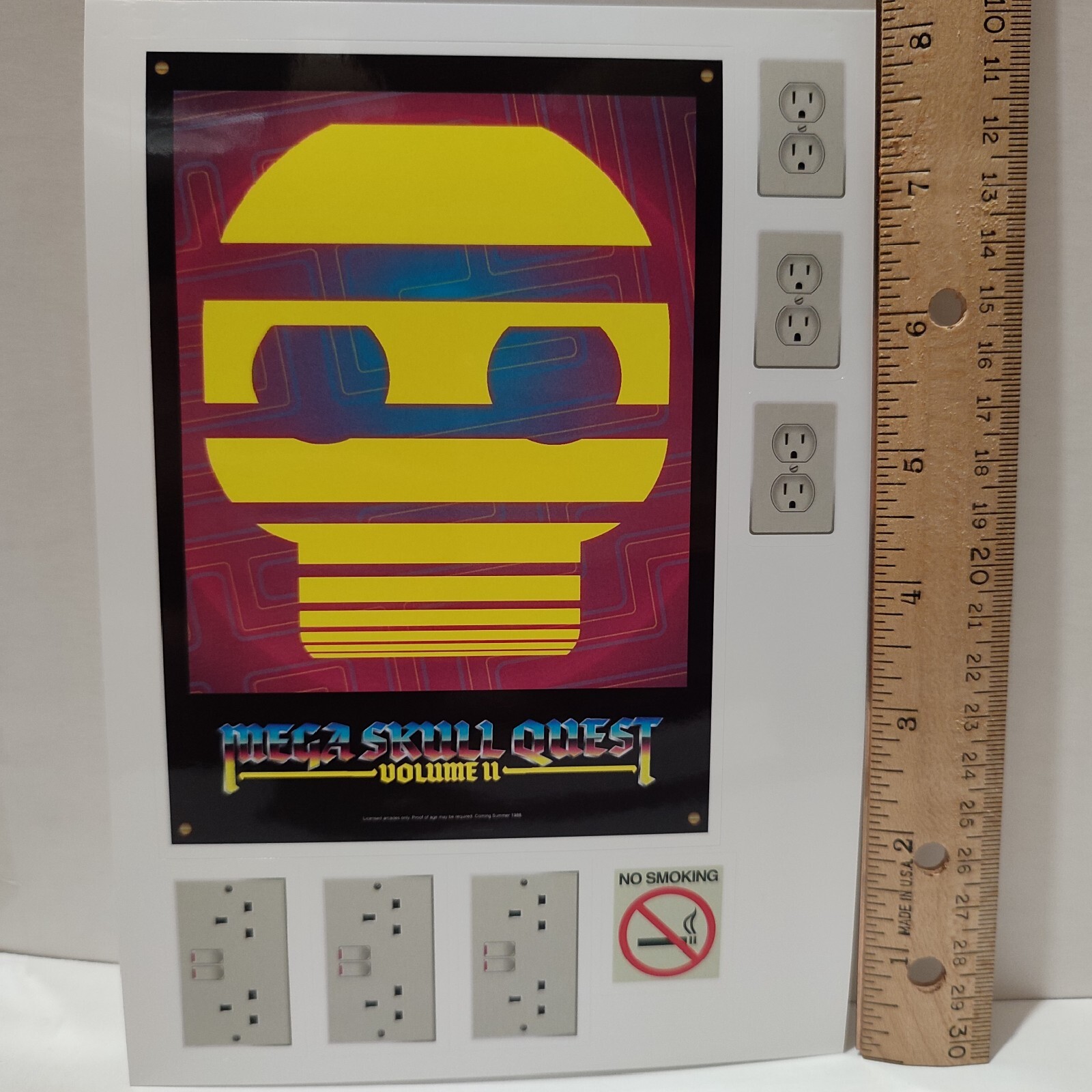 Retro Arcade Machines Themed Video Game Stickers Lot