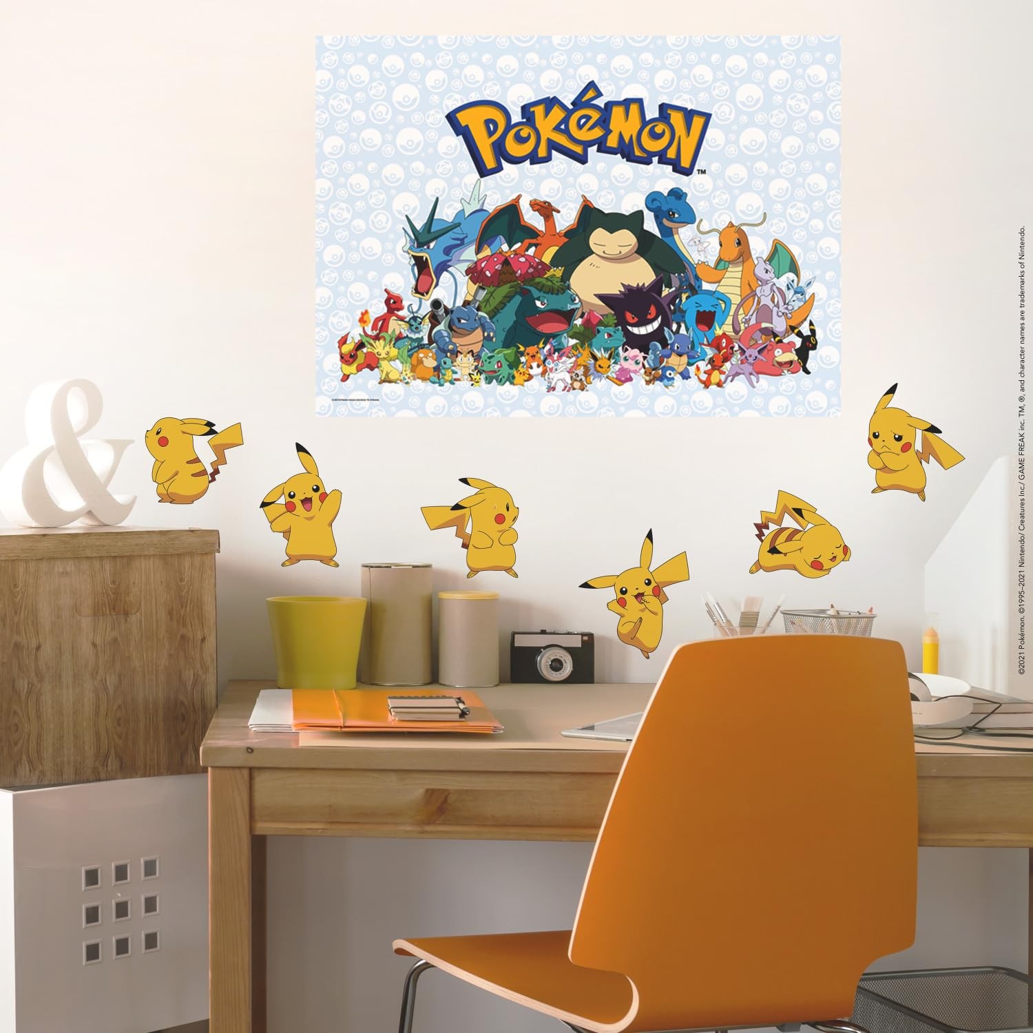 RMK3596SCS Pokemon Pikachu Peel and Stick Wall Decals