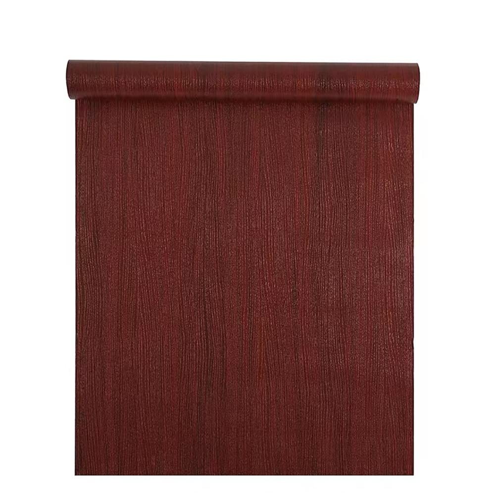 Self Adhesive Vinyl Mahogany Wood Contact Paper for Kitchen Cabinets Red