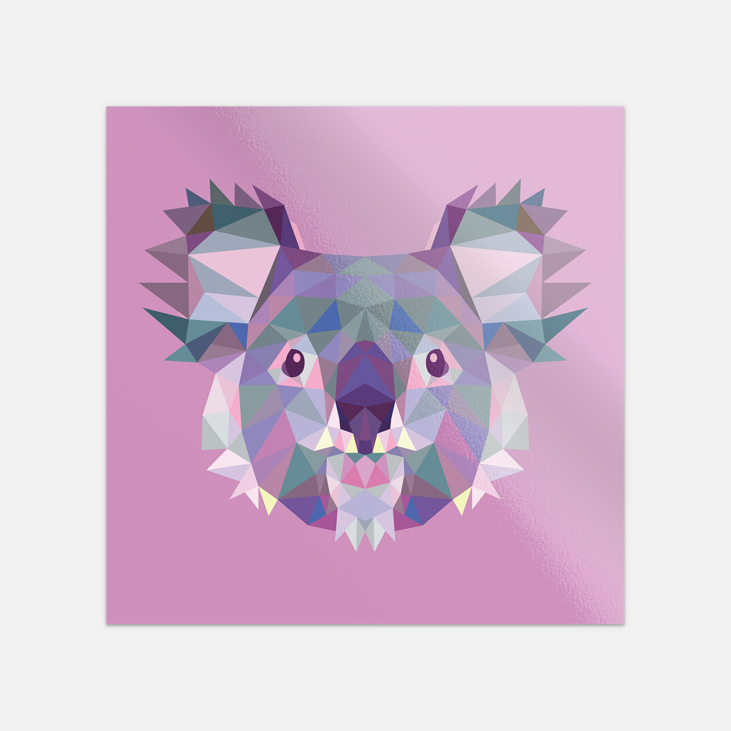 Koala Head Animal Triangulated Vinyl Sticker Decal