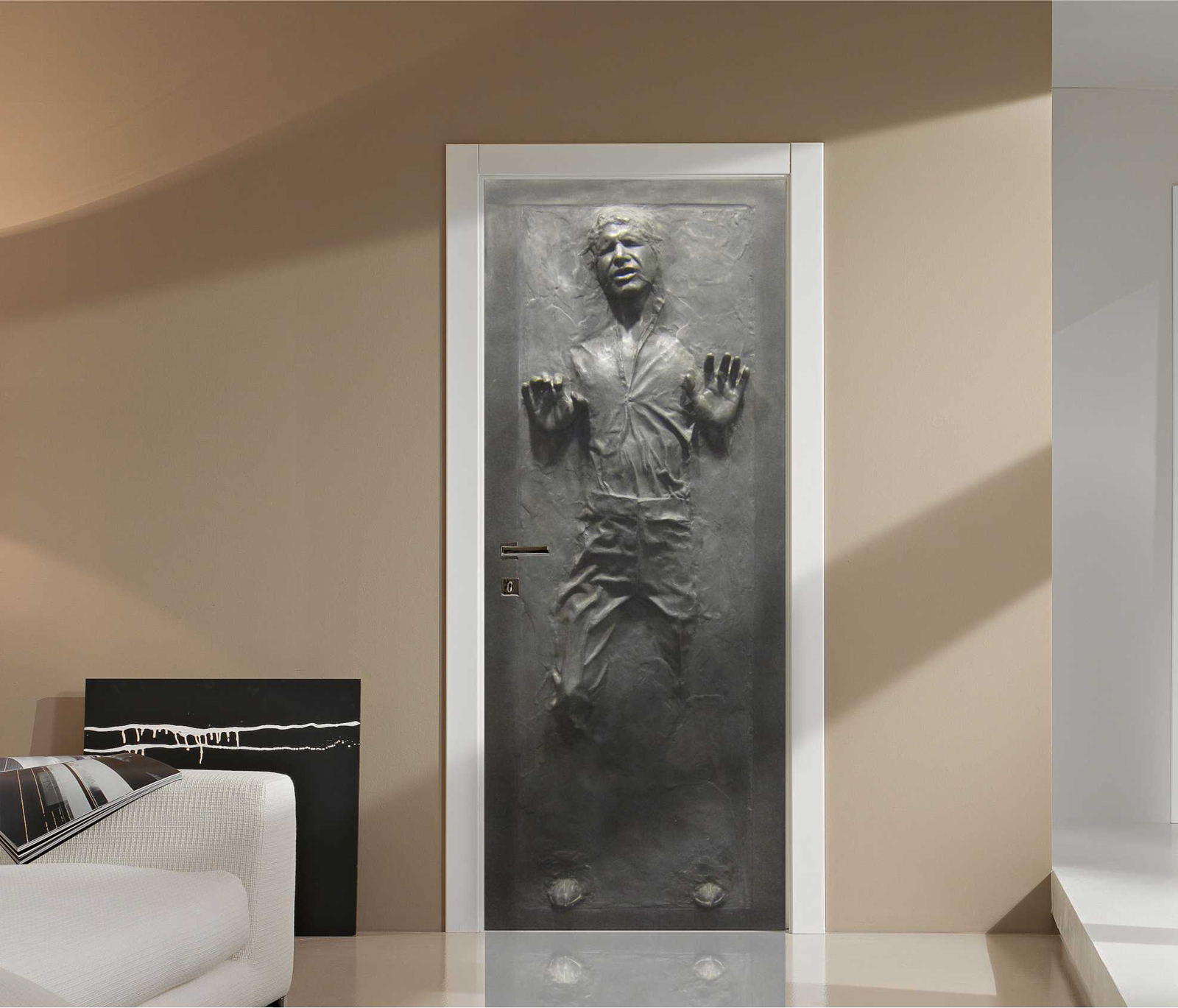 Han Solo in Carbonite Star Wars Repositionable Life-Size Wall Graphic-Movies