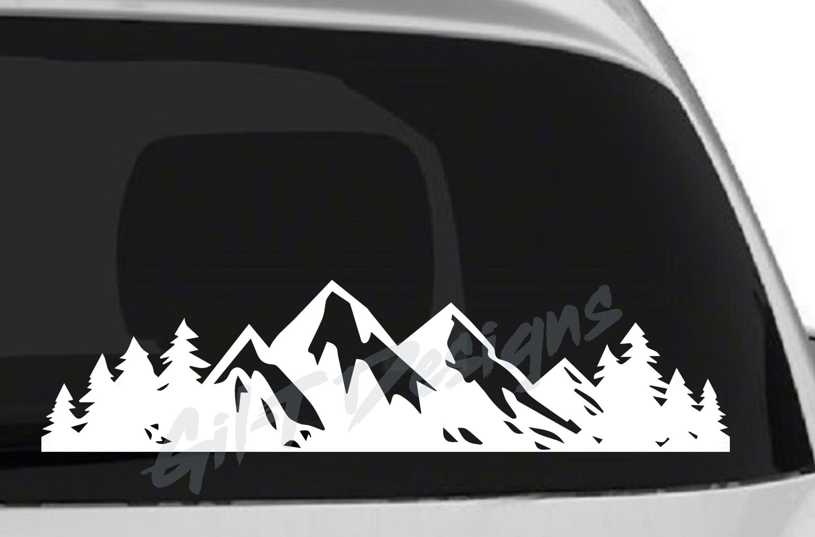 Mountains Range Scene #2 Vinyl Decal Sticker, Off-Road, 4×4, Suburu, Nature