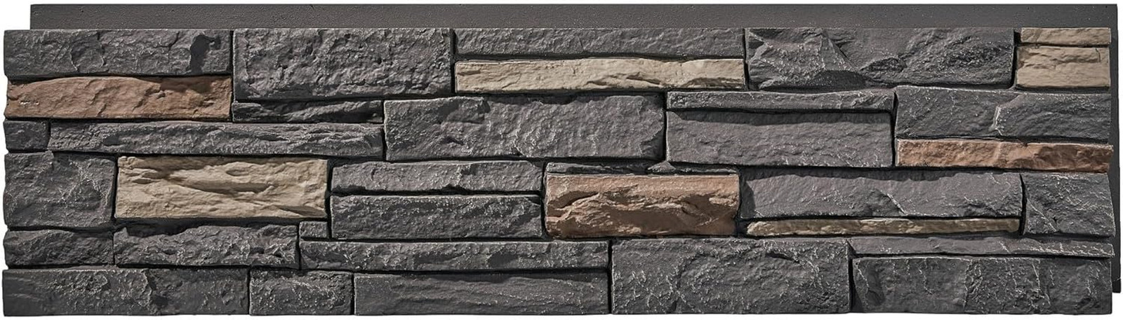 Faux Stone Wall Panels 1-Pack (3.75 Sq Ft) PU Stone Veneer Siding, Mortarless 4