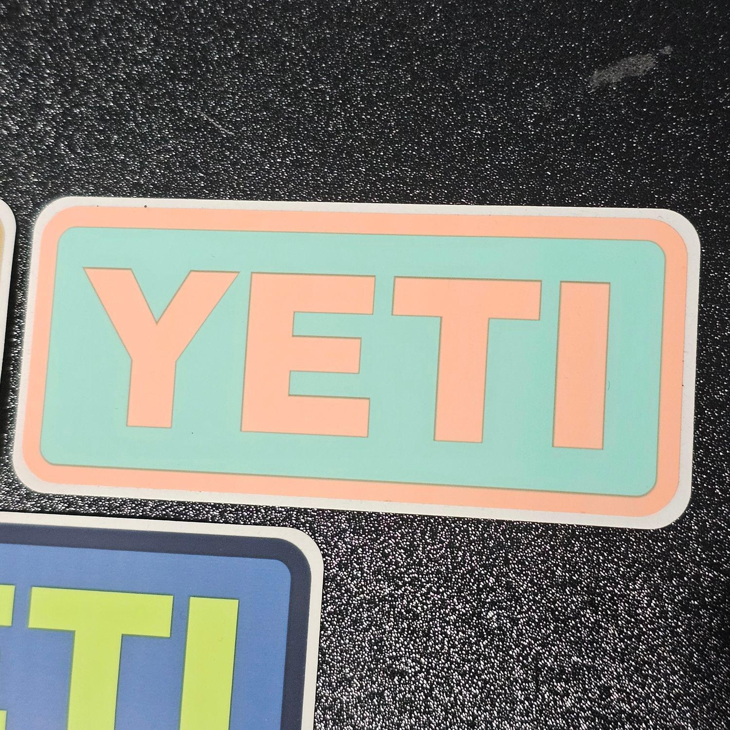 YETI Logo Stickers Set of 5 Multicolor Vinyl Decals