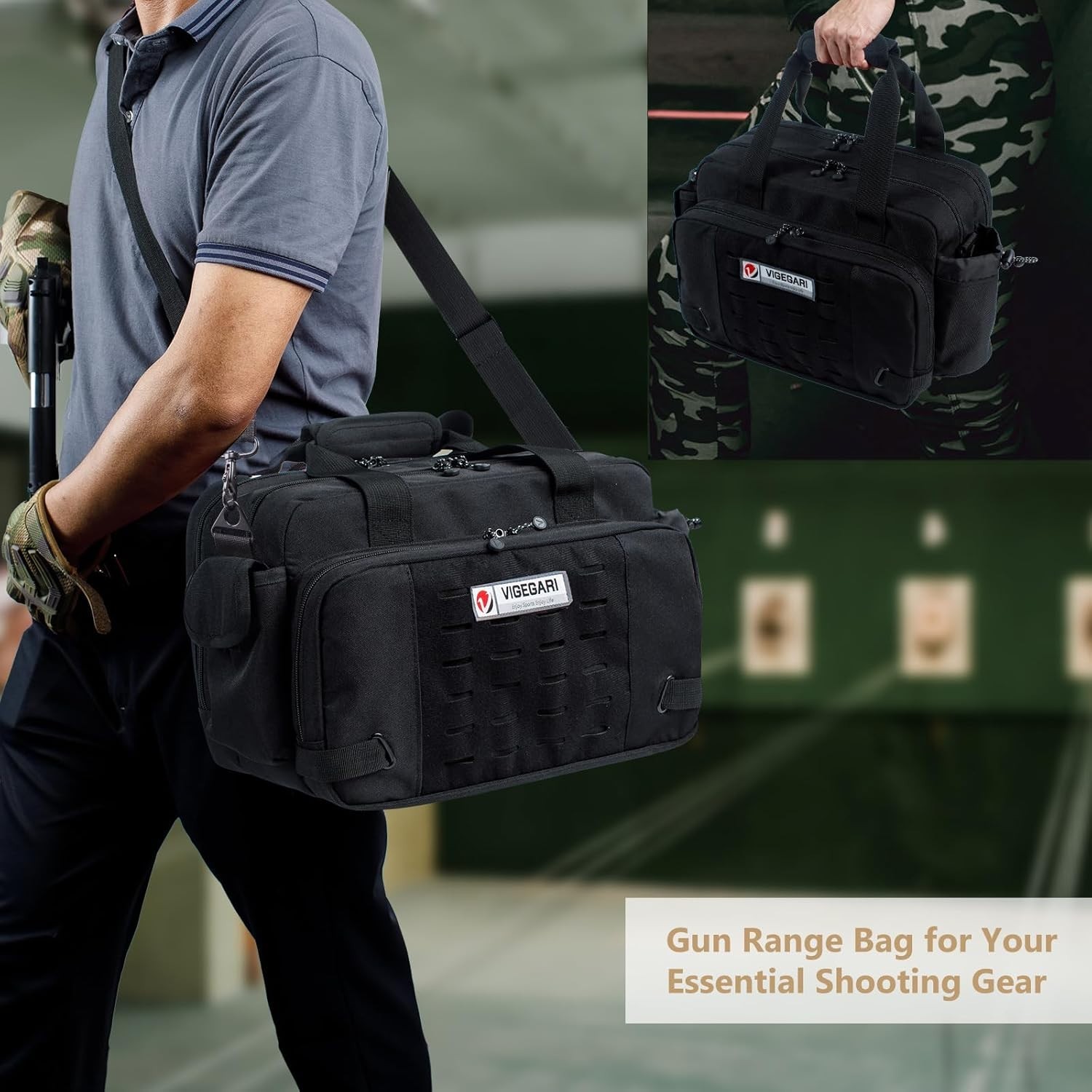 Pistol Range Bag Shooting Gun Bag for Pistols Gun Case for Handguns Gun Range Ac