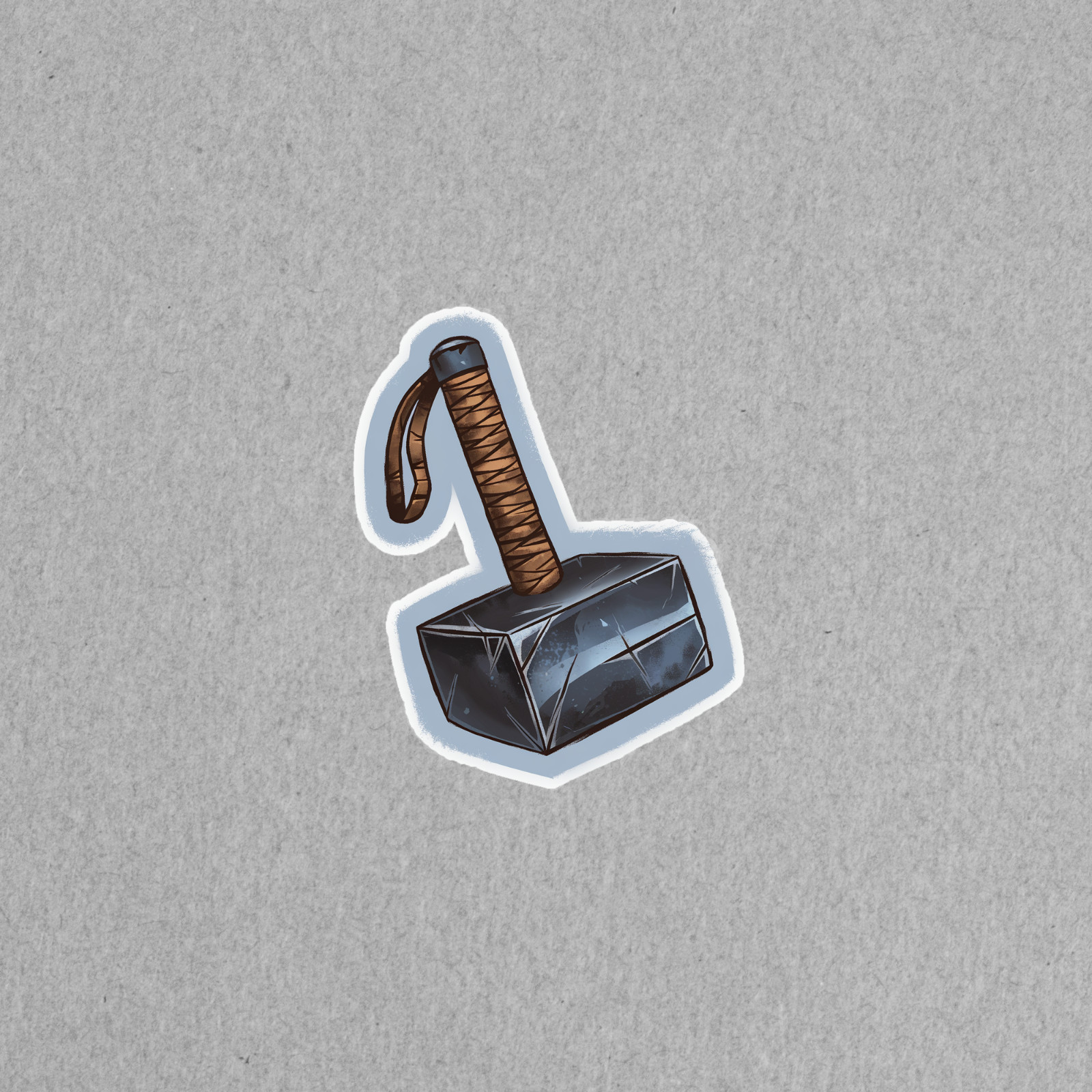 Mighty Thor's Hammer Mjolnir Sticker – Comic Book Superhero Decal #4223