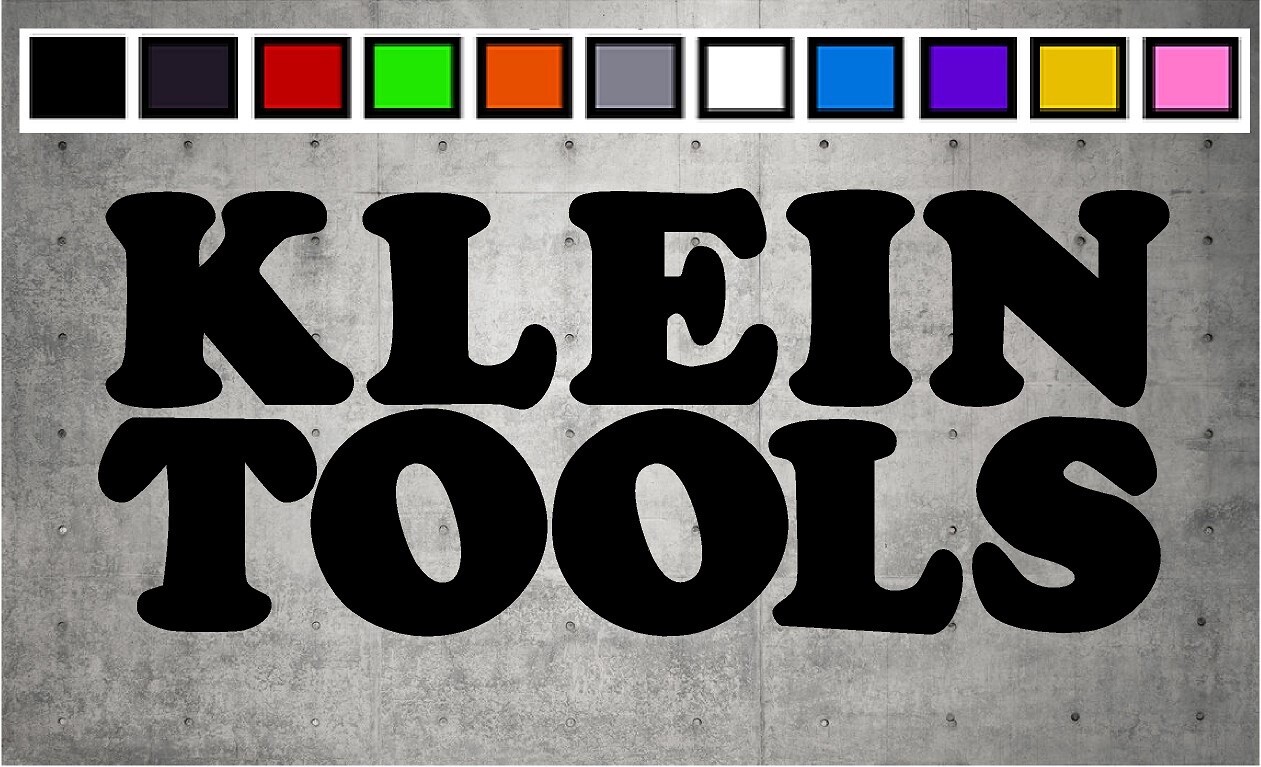 Klein Tools LOGO Vinyl Decal Sticker Emblem Side Car Truck Window 4" 6" 8"
