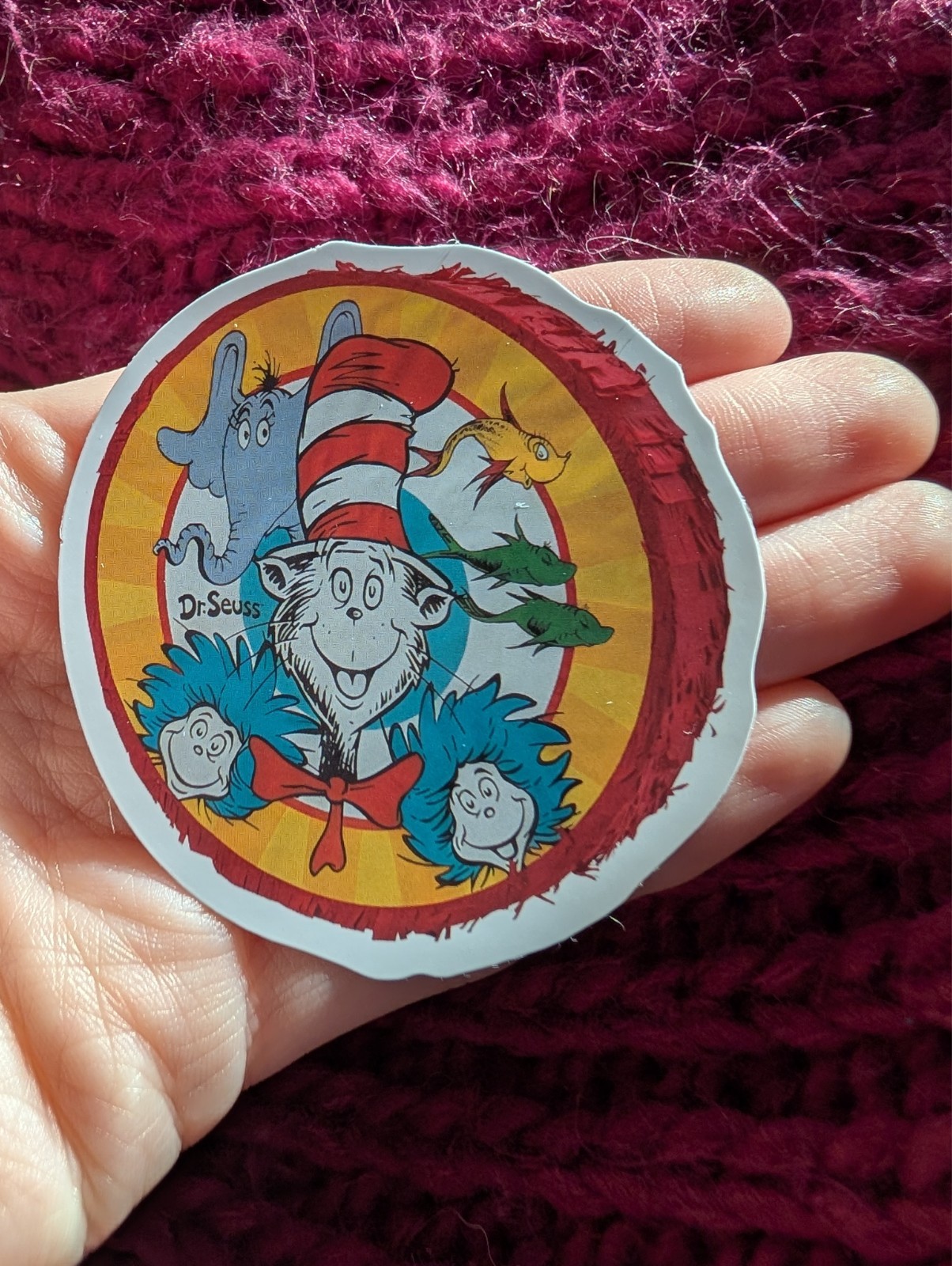Dr. Seuss Sticker, Cat in hat