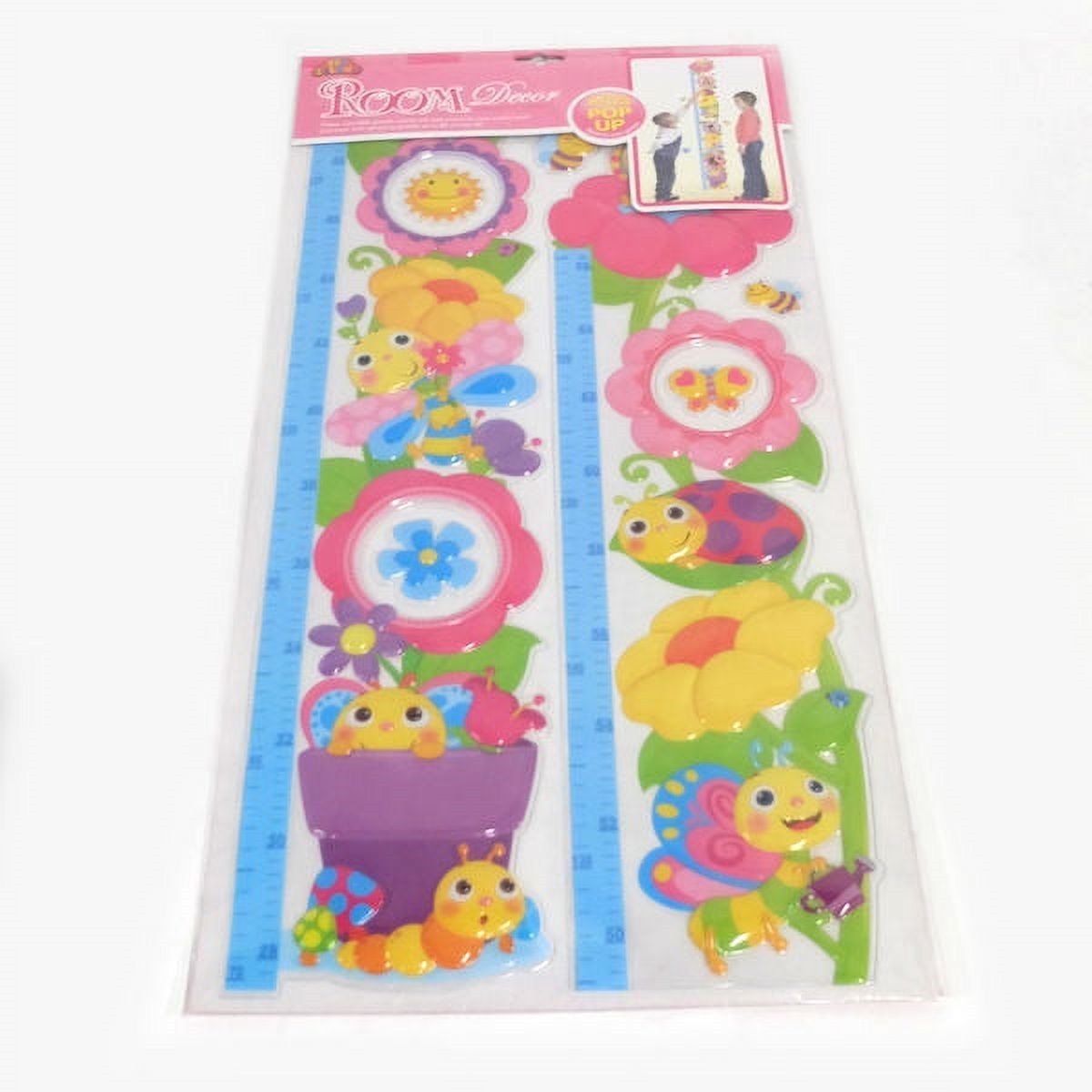Toy Land Stick On Flowers & Bees Growth Chart