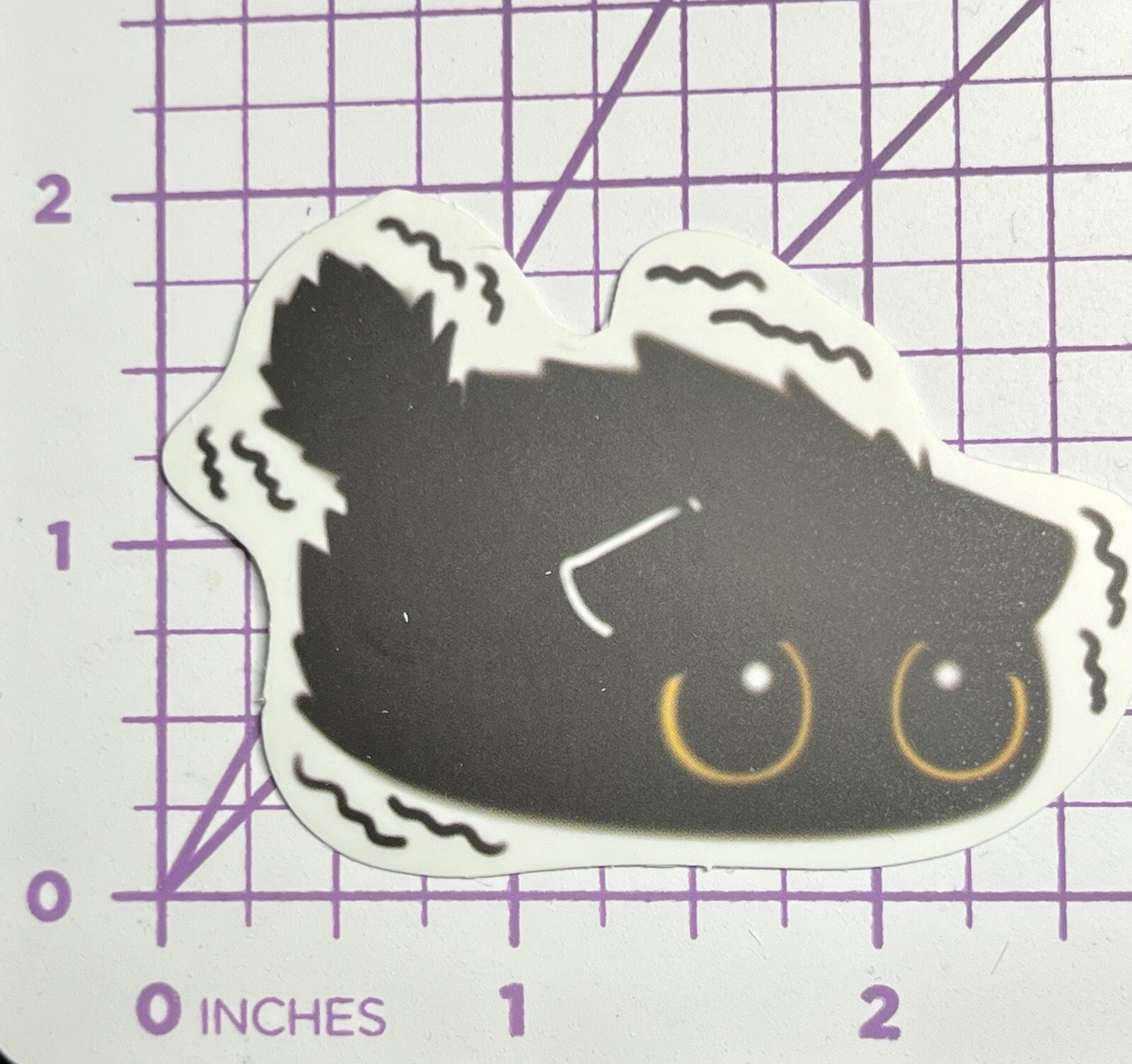 Emo Kawaii Black Cat Scared Shaking – Mystery Black Cat Vinyl Decal Sticker Bomb