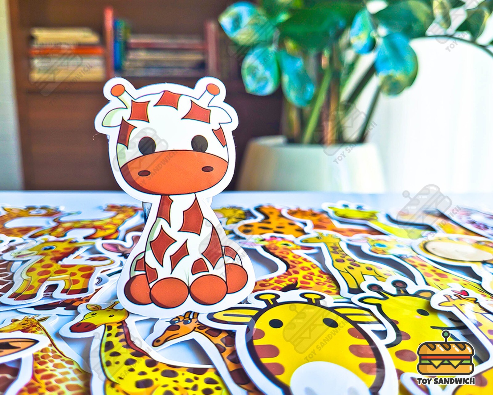 50 pcs "Giraffe" Sticker Pack Giraffe Nursery Giraffe Print Africa Safari Zoo