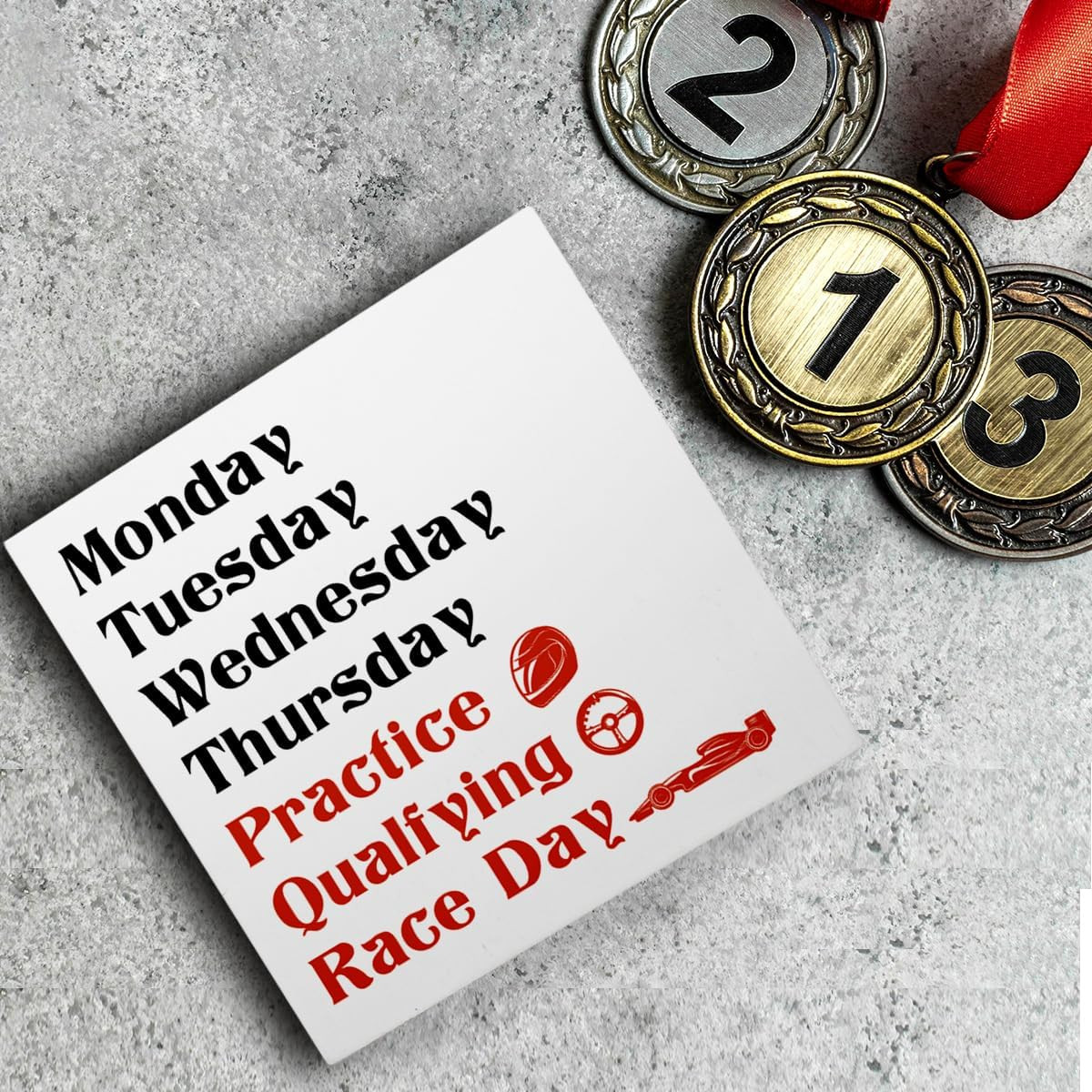 Racing Gifts for Women Men, Racing Race Car Decor for Home Room Man Cave, Race R