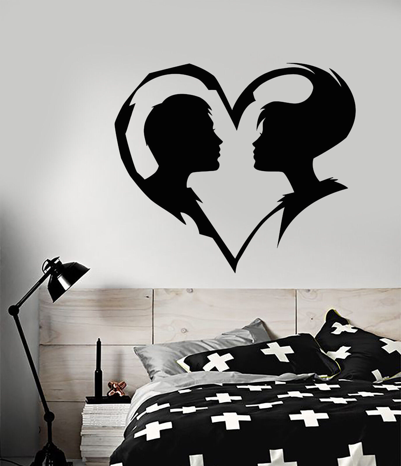 Vinyl Wall Decal Abstract Love Heart Symbol Boy Girl Man Woman Stickers (2673ig)