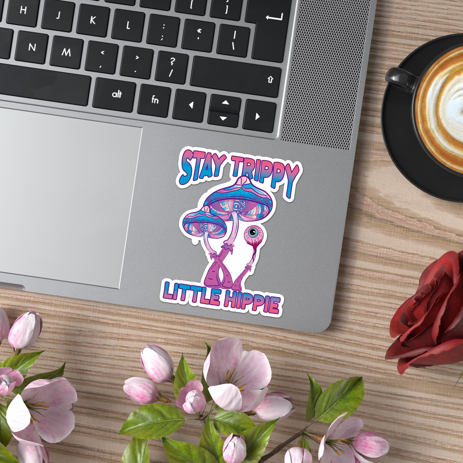 Stay Trippy Little Hippie – Vinyl Decal Sticker – Car Window Laptop – ebn8733