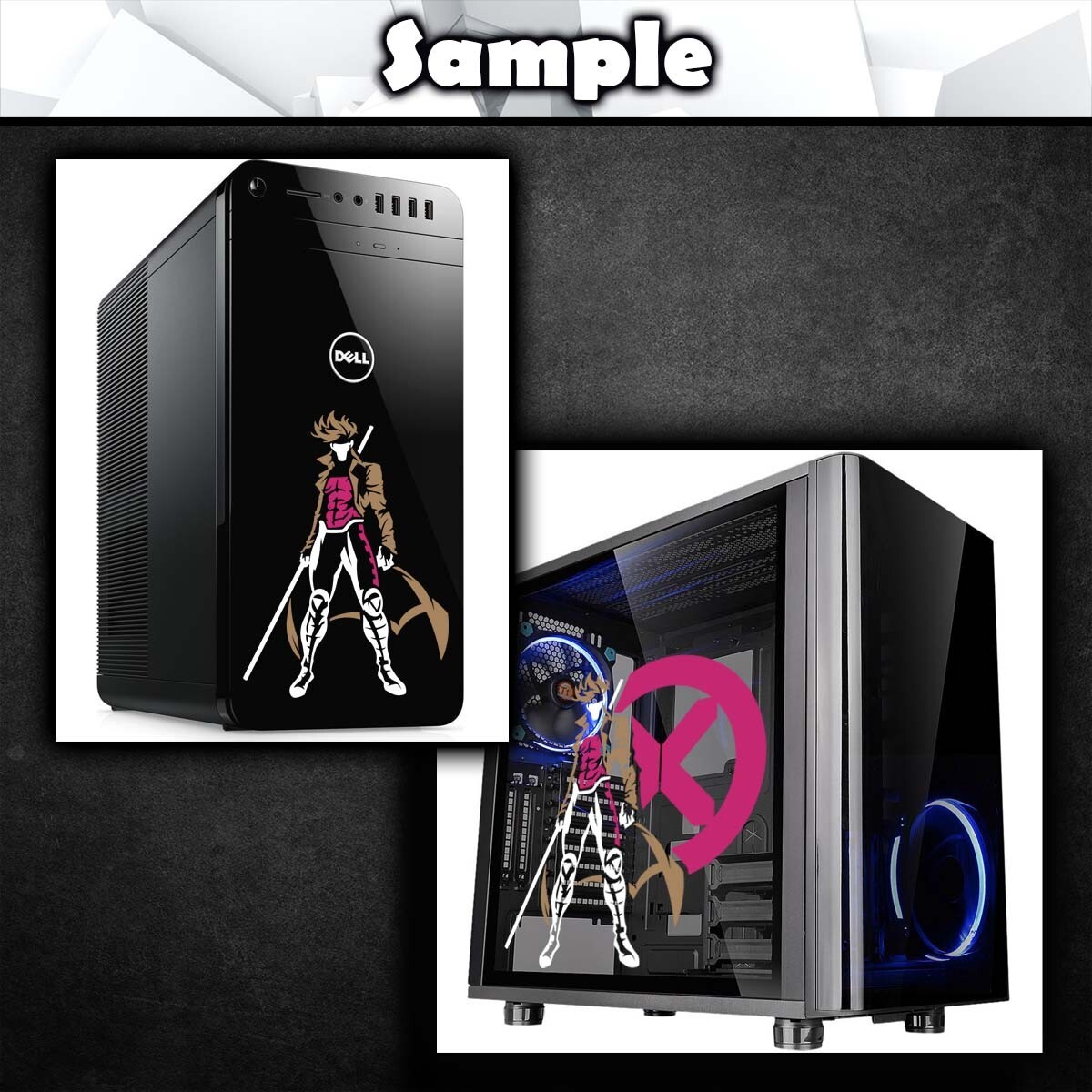 Gambit X-Men Marvel Vinyl Decal Sticker (Comics Car Laptop PC Tower Decor)
