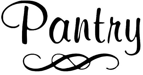 Pantry Sticker/Decal 9×4.5 inches – Vinyl Door Cabinet Cupboard Glass Pantry …