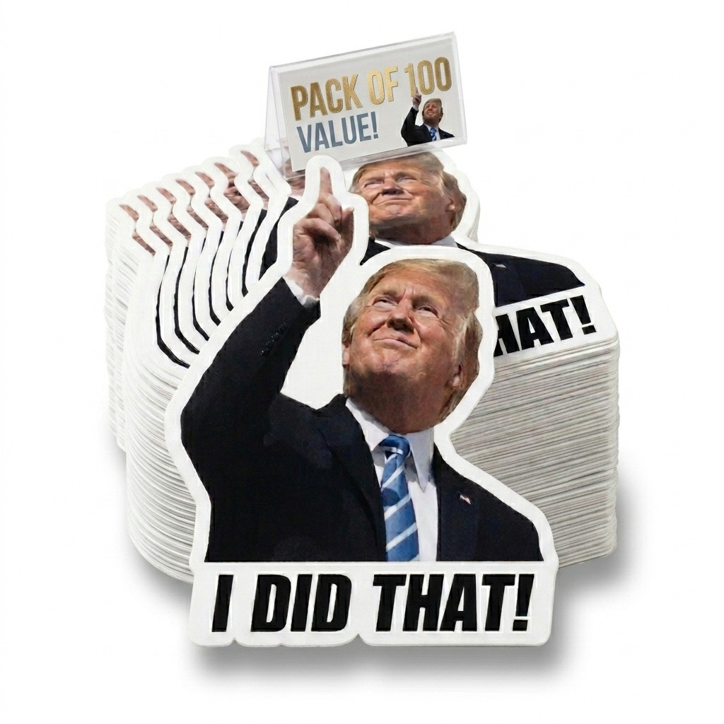 Trump I Did That Stickers 1.5" Waterproof Vinyl Decal Gas Pump Car 10 50 100 pcs