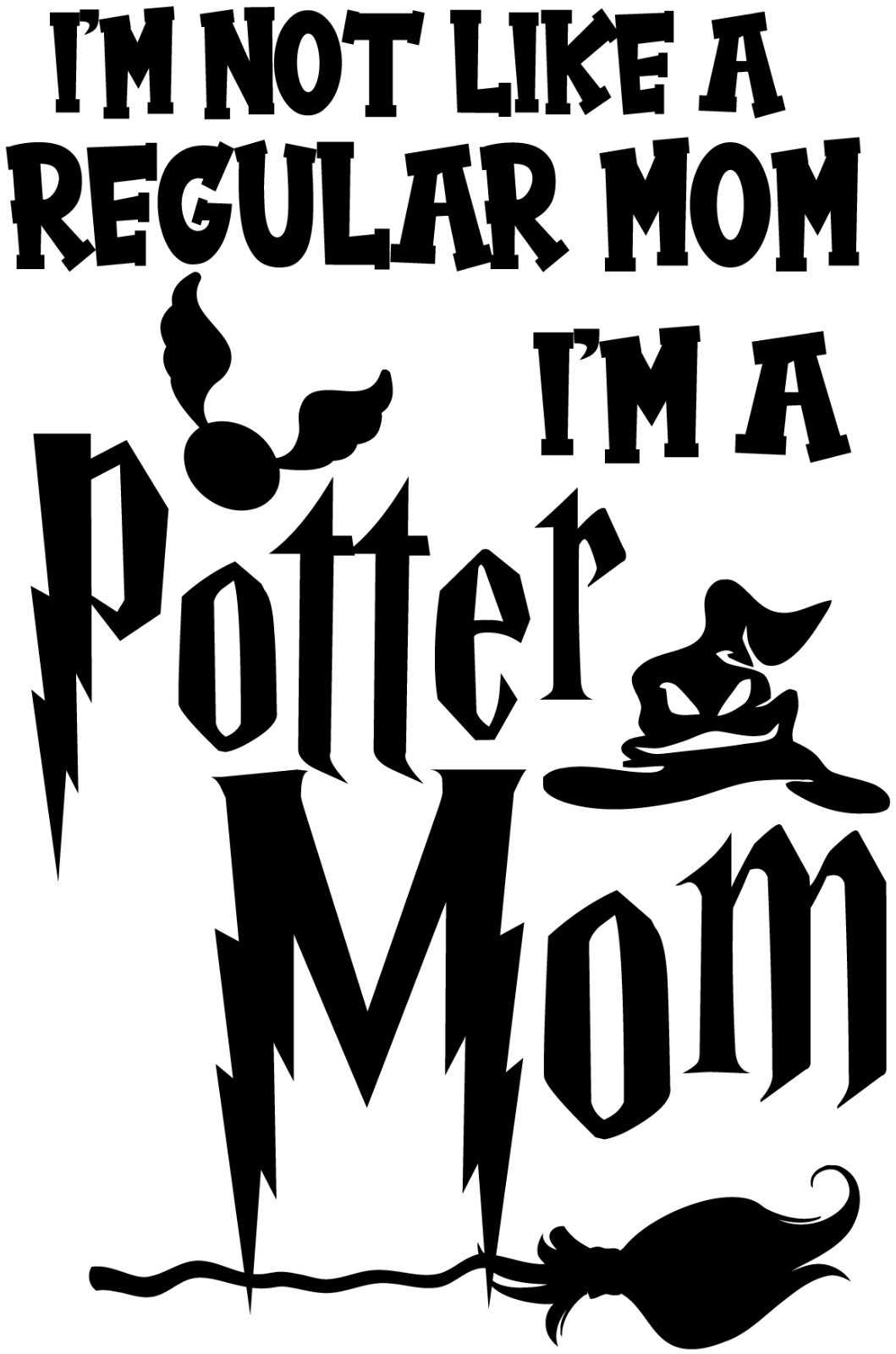Potter Mom Vinyl Decal – Unique Gift for Cool, Creative Moms – 6135