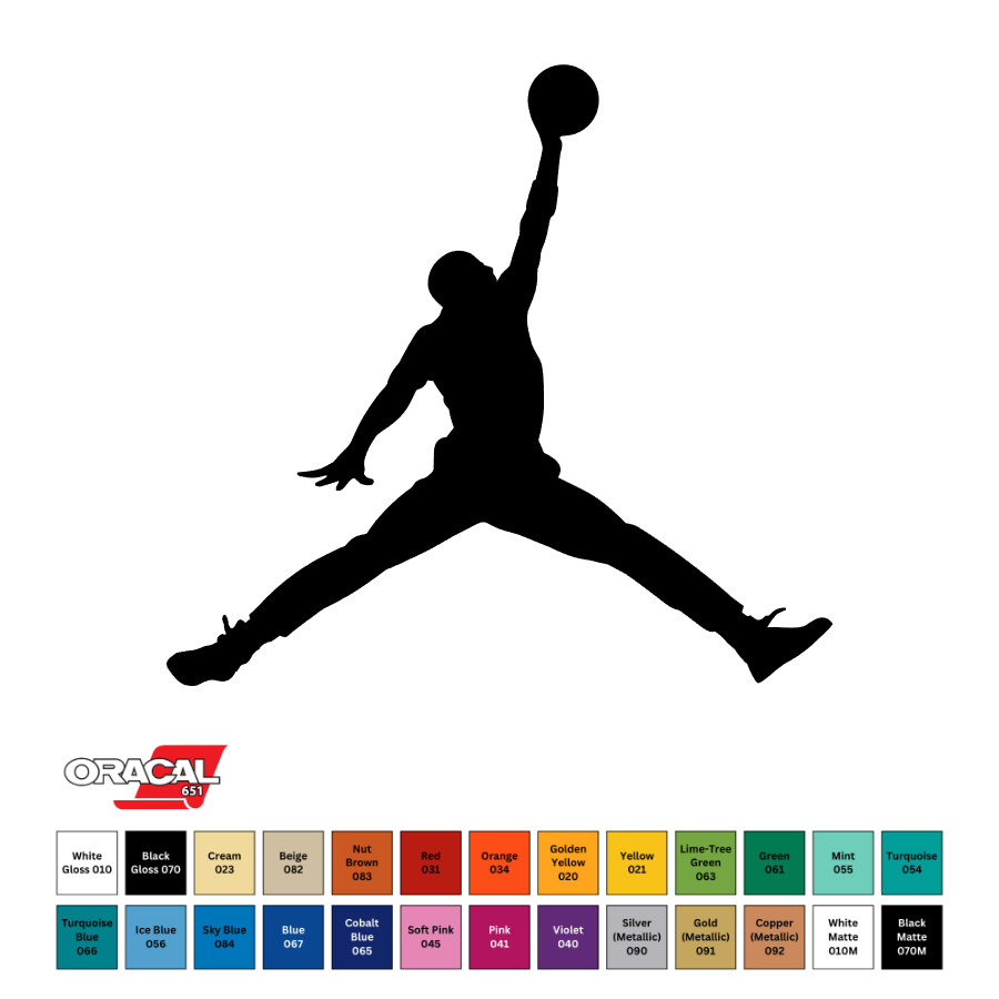 Air Jordan Jumpan Logo Die-Cut Sticker Decal CHOOSE SIZE & COLOR