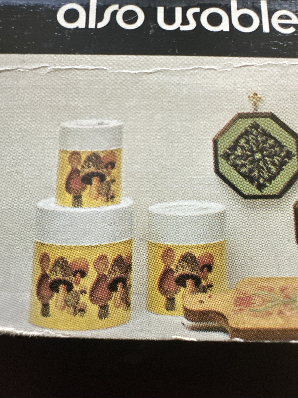 Vintage Groovy Mushroom Meyercord Decals Sheet Retro Fungi Art 70s Hippie Craft