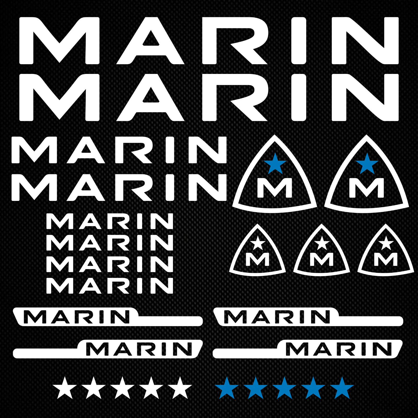 Marin decals frame mountain bike stickers fork bmx mtb adhesive vinyl ORACAL