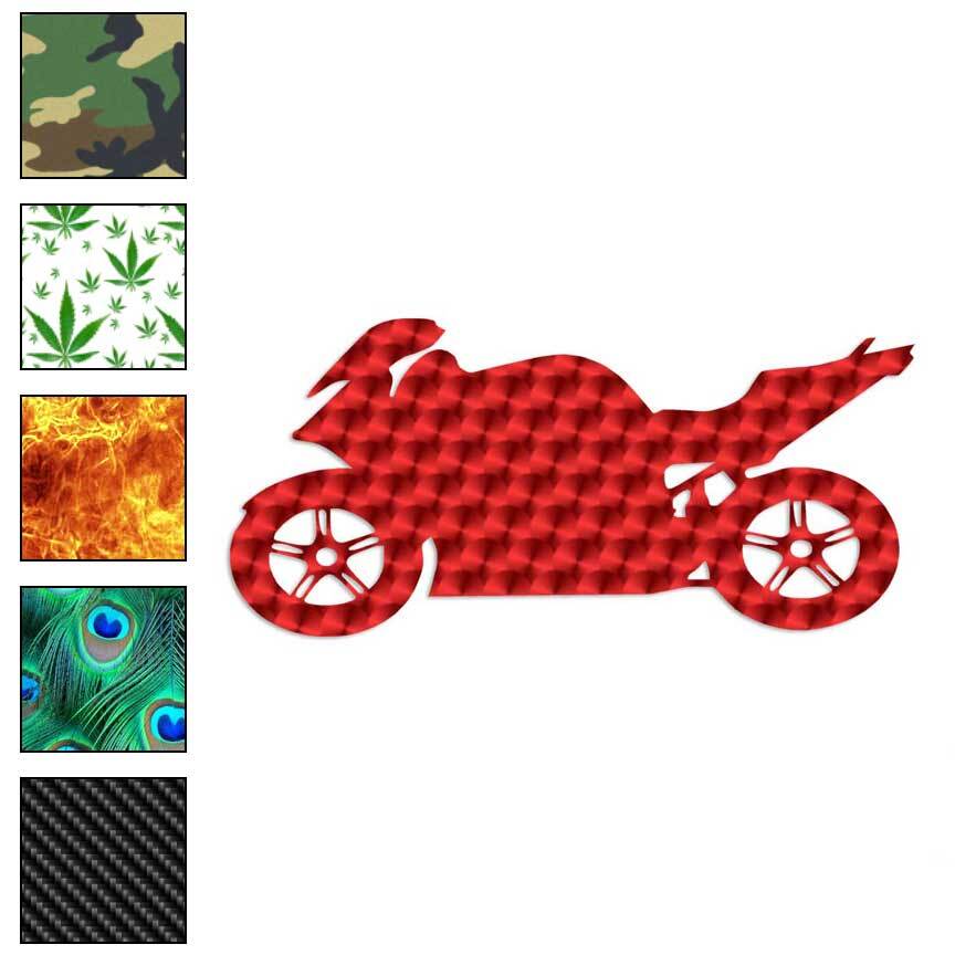 Motorcycle, Vinyl Decal Sticker, 40 Patterns & 3 Sizes, #108