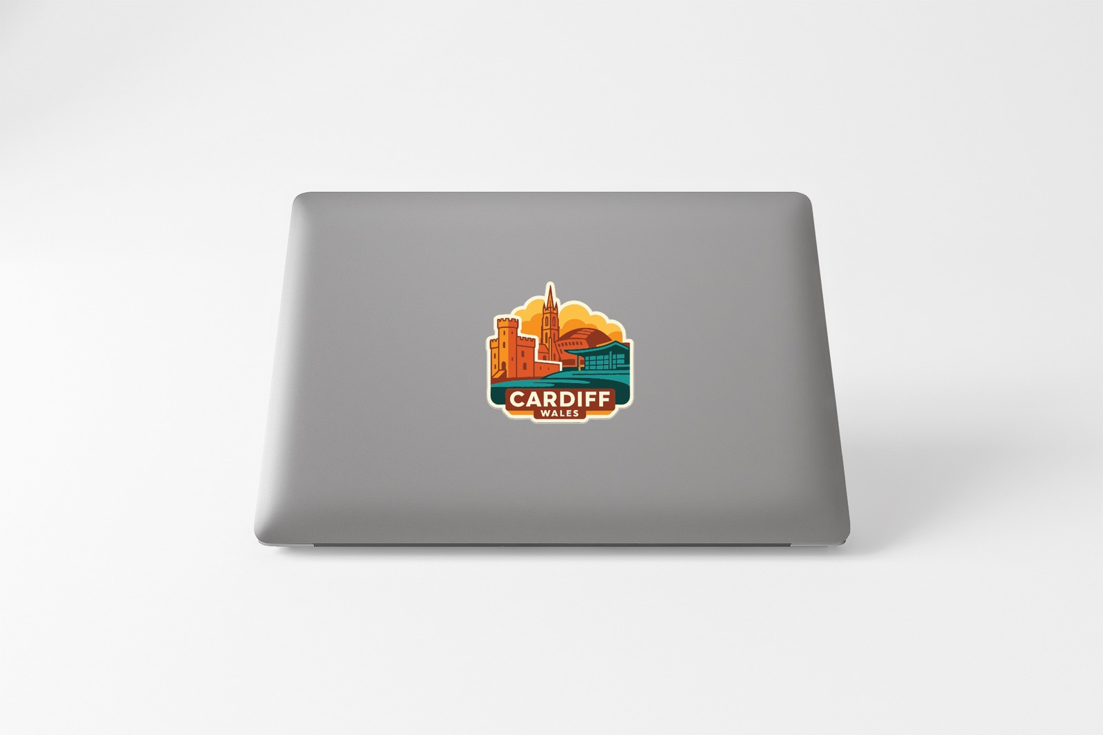 Cardiff Wales Sticker Decal Vinyl Die-Cut City Skyline Landmark Design