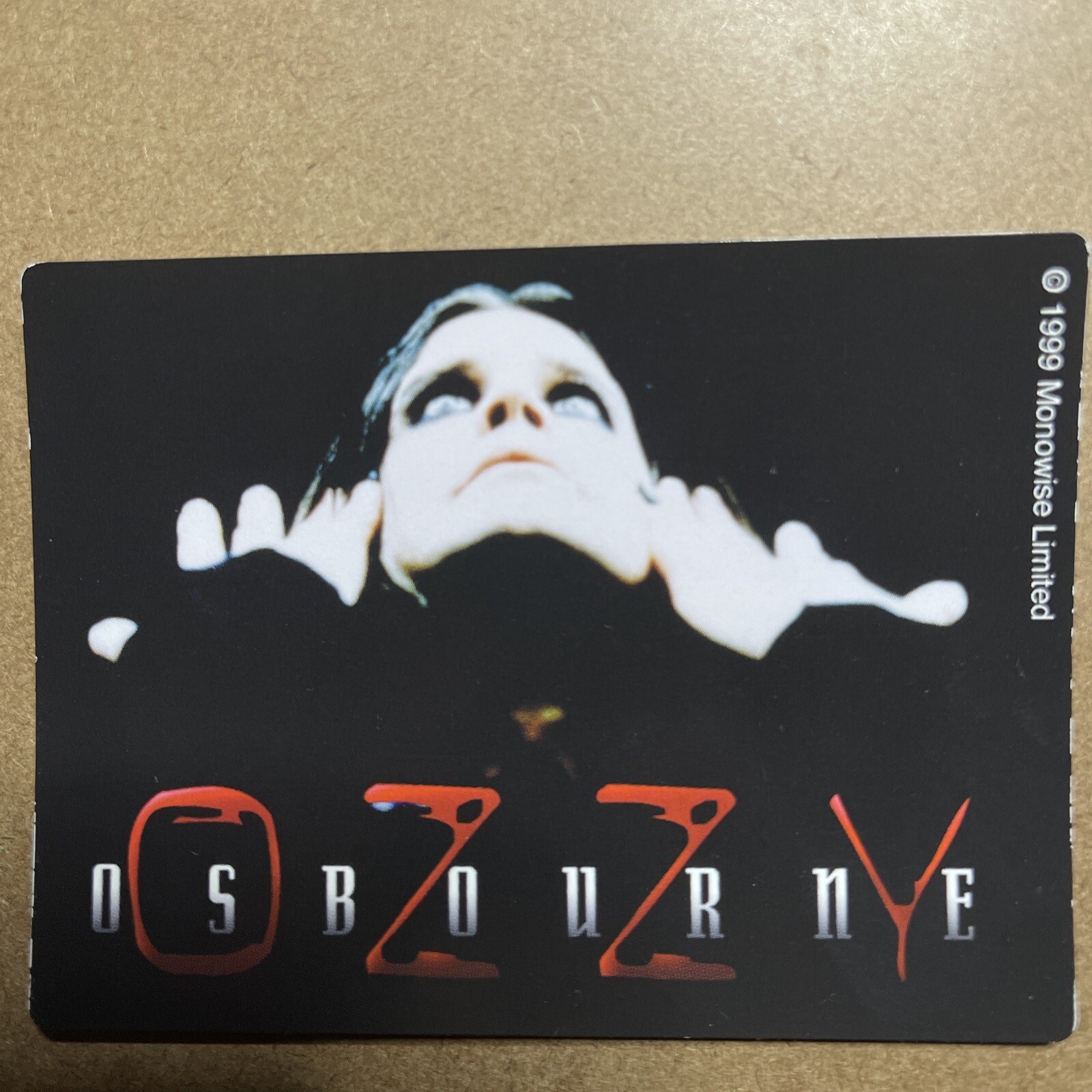 Ozzy Osbourne vinyl stickers: Great Condition, Vintage 1999, Licensed, Rare