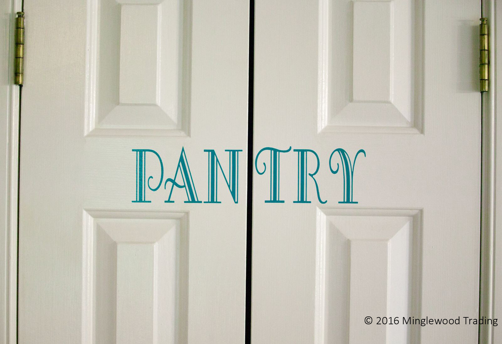 PANTRY -V2- Vinyl Decal Sticker – Kitchen Food Provisions Linen Door Label