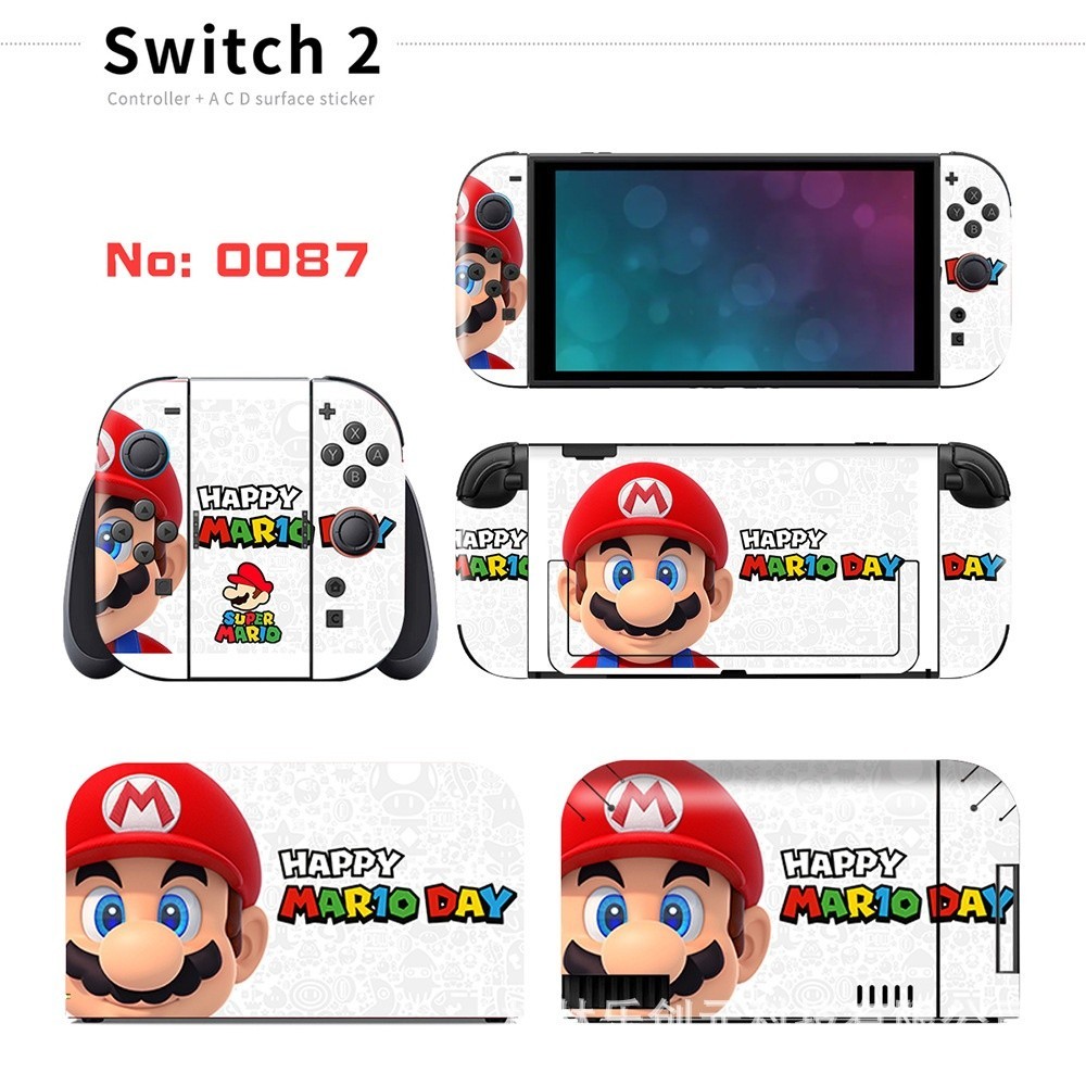 Vinyl Decal Skin Sticker for Nintendo Switch 2 Console + Joy-Con + Dock