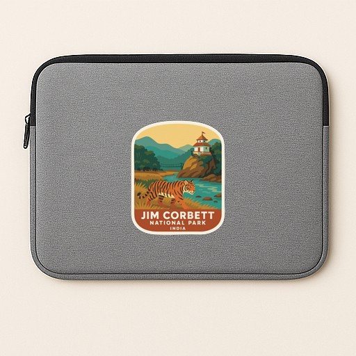 Jim Corbett India Iron On Heat Transfer Vinyl HTV Die-Cut World National Parks