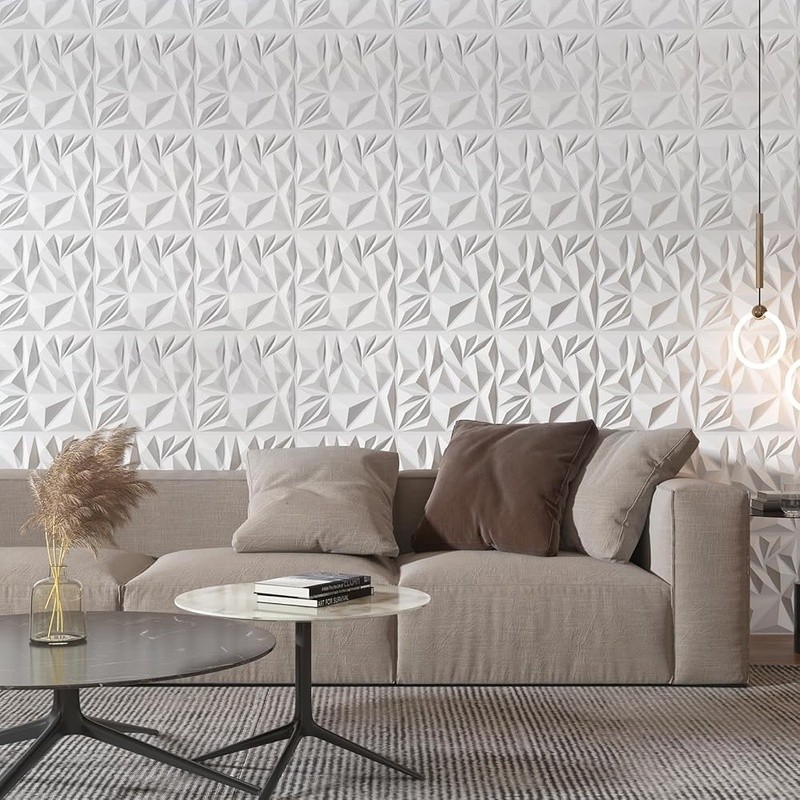 3D Wall Panels DIY Accent Decor Easy Installation Water-Resistant Home Office US
