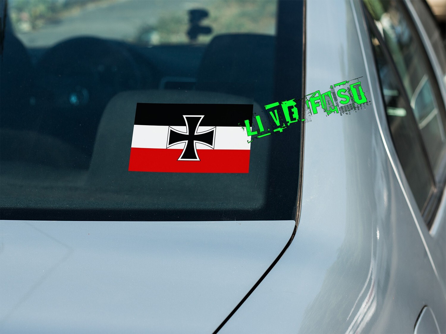 GERMANY WWI JACK FLAG GERMAN IRON CROSS Vinyl Decal Sticker