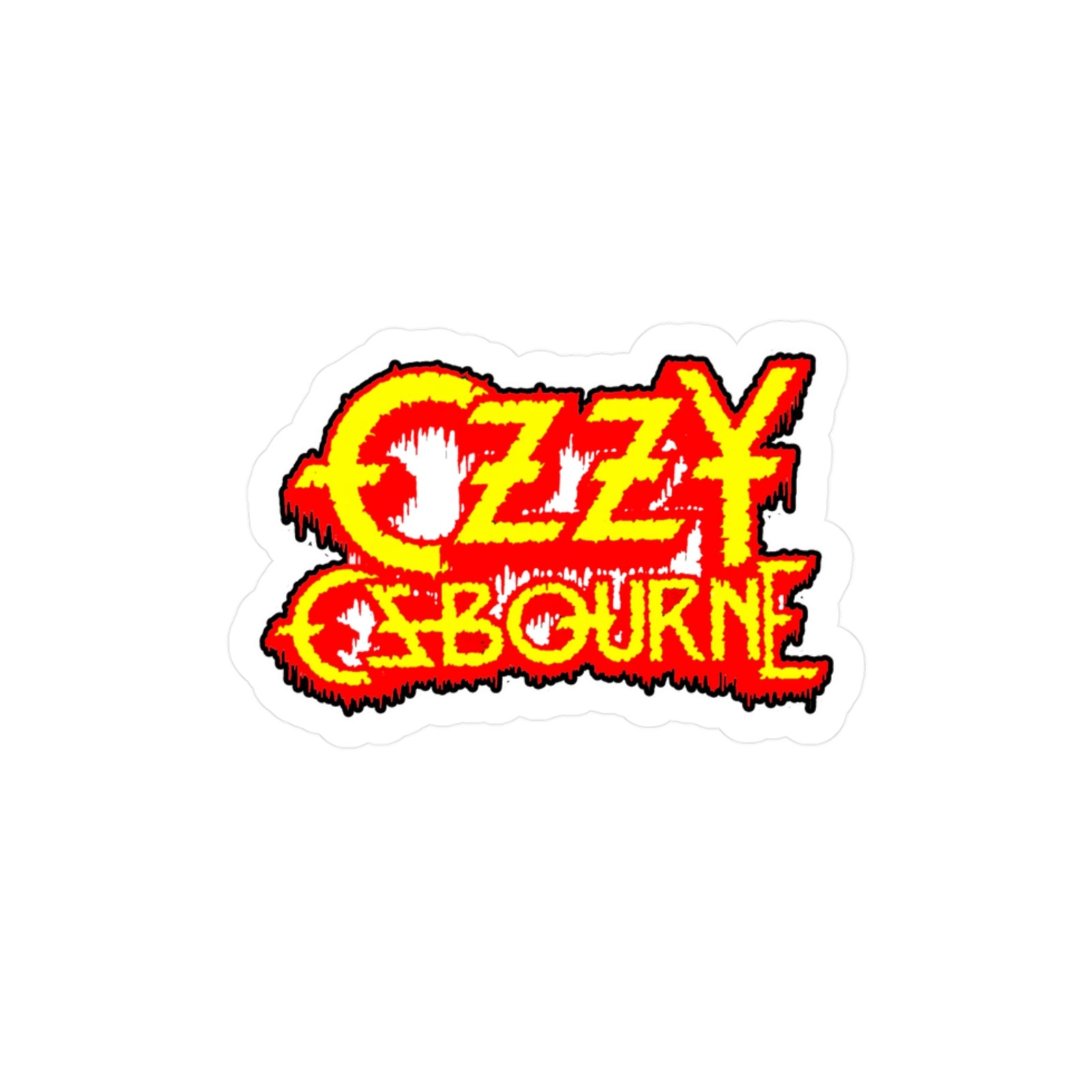 Ozzy Osbourne Kiss-Cut Vinyl Decals, Rock Band Stickers, Music Decor