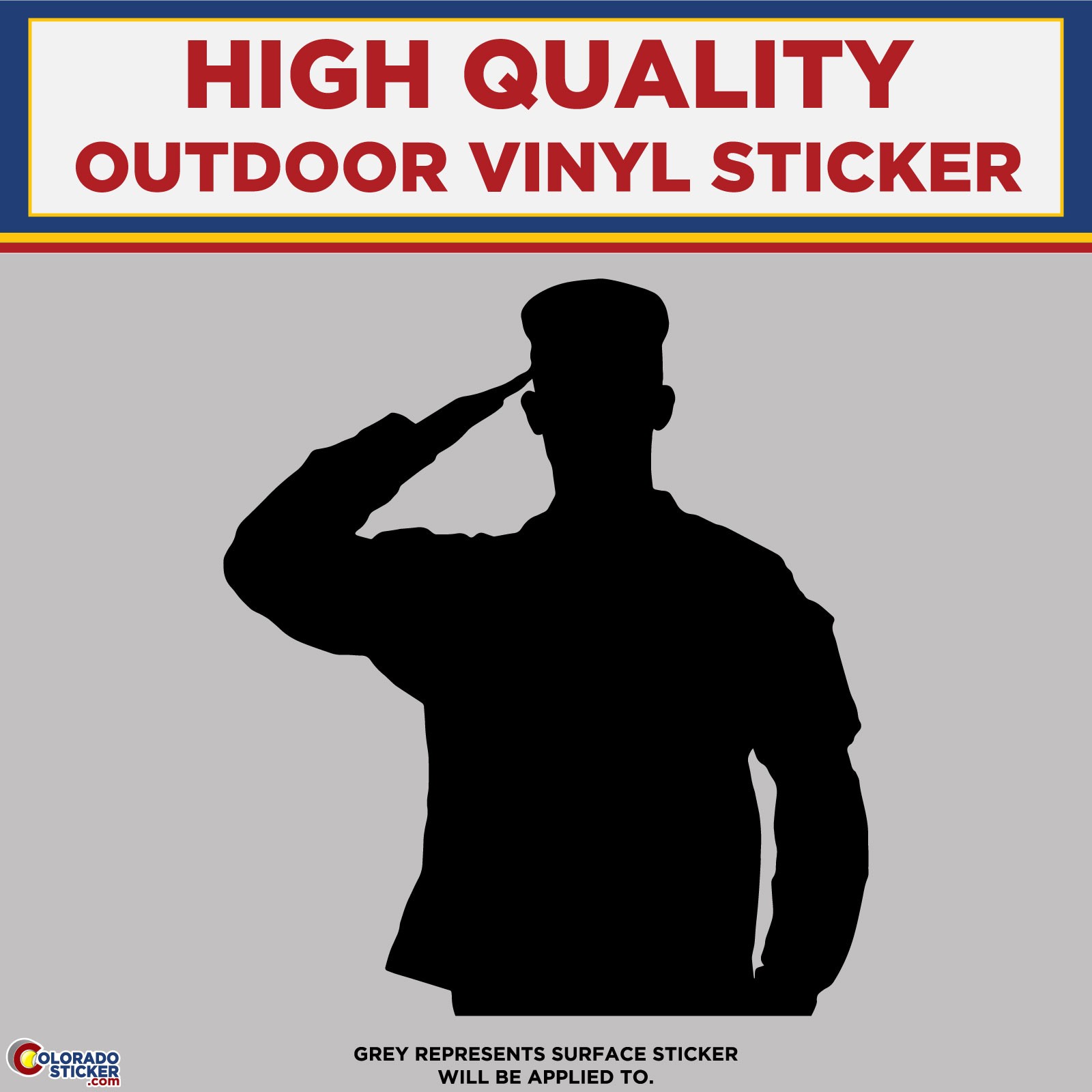 Male Soldier Saluting