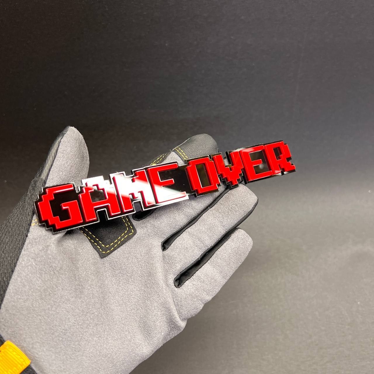 1PC GAME OVER Custom 3D Text Car Badge Fender Emblem Tailgate Toolbox Decal