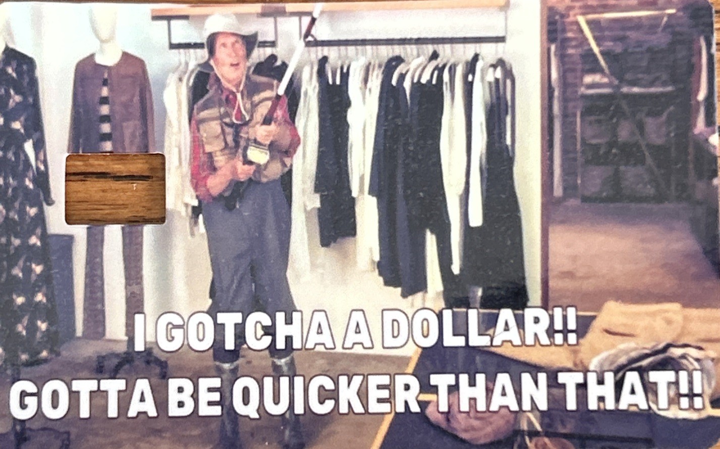 Gotcha A Dollar Credit Debit Card Skin Cover Sticker Chip Funny Decal