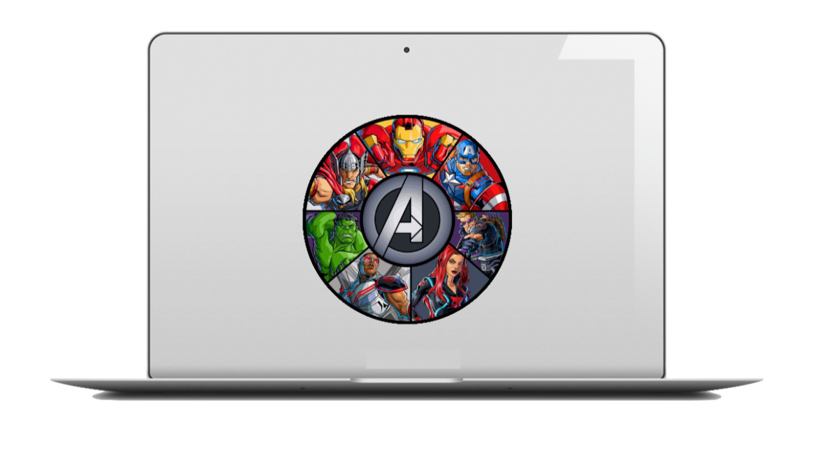 Avengers – Comic Book Characters – 4" Vinyl Decal/Sticker Car Window Cooler Bar